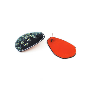 Cell Enamel Earrings