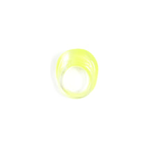 Load image into Gallery viewer, Pale Green/Clear - Chunky Ring
