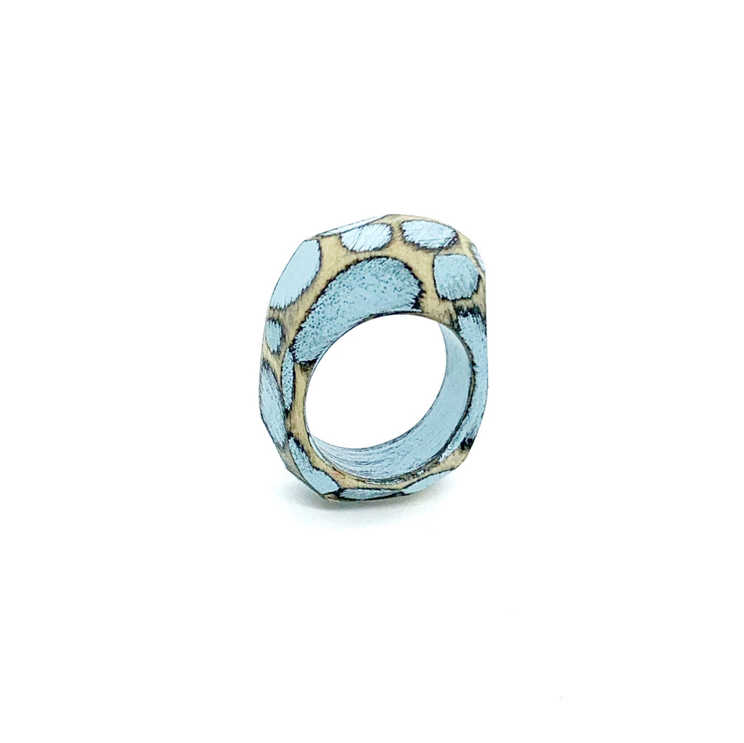 Multifaceted Ring - Blue